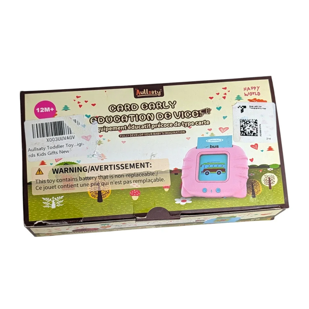 Toddler Early Education Pink Card Reader Learning‎ New Word Toy Brand New
